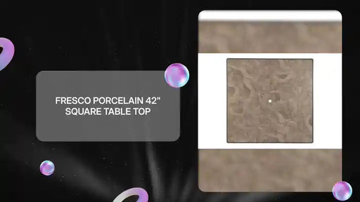 Fresco Porcelain 42" Square Table Top by@Outfy