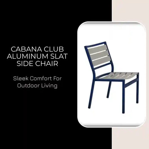 Cabana Club Aluminum Slat Side Chair by@Outfy