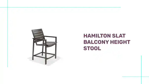 Hamilton Slat Balcony Height Stool by@Outfy