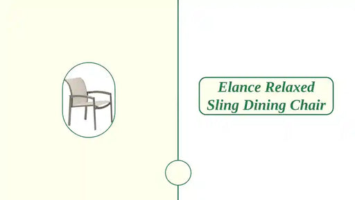 Elance Relaxed Sling Dining Chair by@Outfy