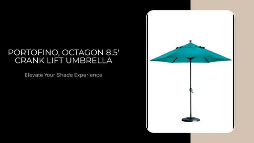 Portofino, Octagon 8.5' Crank Lift Umbrella by@Outfy