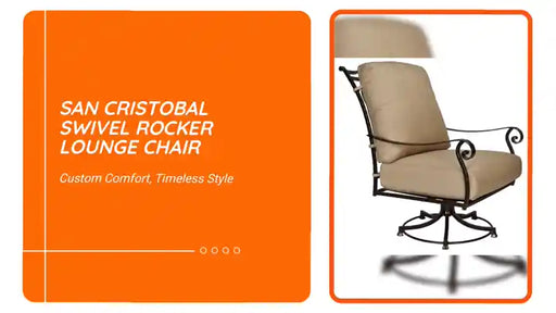 San Cristobal Swivel Rocker Lounge Chair by@Outfy