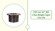OW Lee 42" Rd. Chat Height Capri Fire Pit by@Outfy