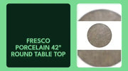 Fresco Porcelain 42" Round Table Top by@Outfy
