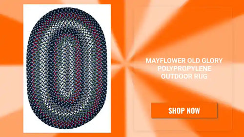 Mayflower Old Glory Polypropylene Outdoor Rug by@Outfy