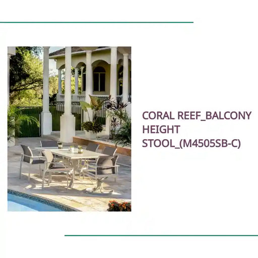 Coral Reef_Balcony Height Stool_(M4505SB-C) by@Outfy
