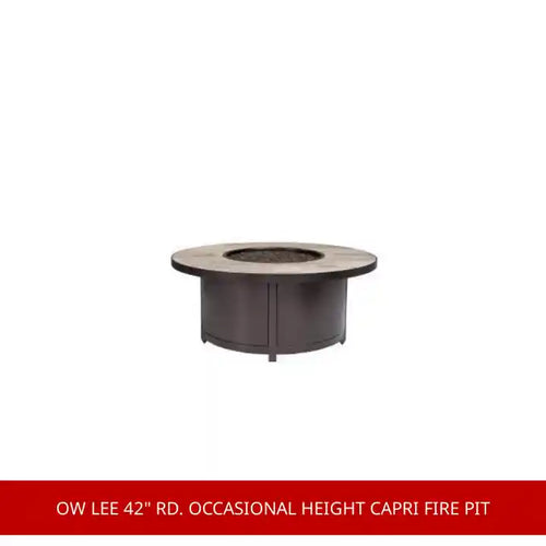 OW Lee 42" Rd. Occasional Height Capri Fire Pit by@Outfy