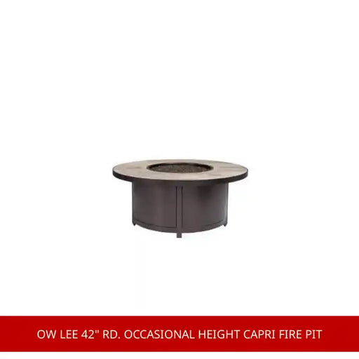 OW Lee 42" Rd. Occasional Height Capri Fire Pit by@Outfy