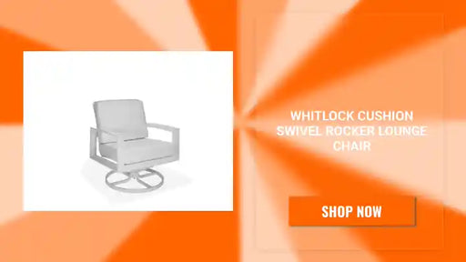Whitlock Cushion Swivel Rocker Lounge Chair by@Outfy