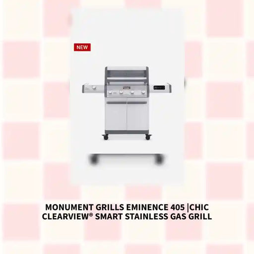Monument Grills Eminence 405 |Chic Clearview&reg; Smart Stainless Gas Grill by@Outfy