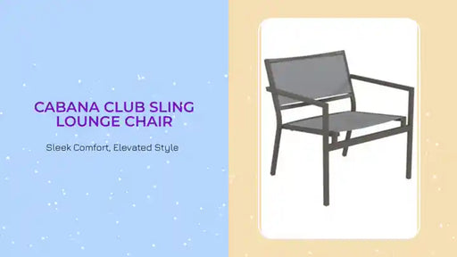 Cabana Club Sling Lounge Chair by@Outfy