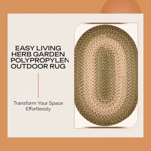 Easy Living Herb Garden Polypropylene Outdoor Rug by@Outfy