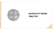Valencia 42" Round Table Top by@Outfy