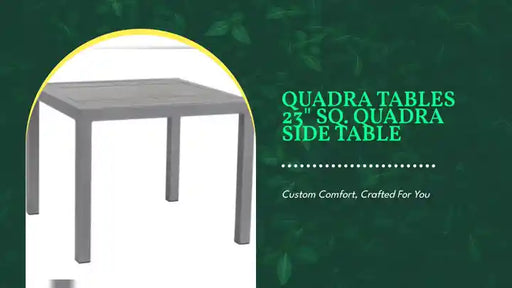 Quadra Tables 23" Sq. Quadra Side Table by@Outfy