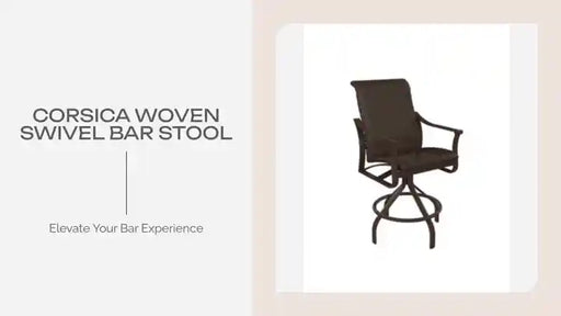 Corsica Woven Swivel Bar Stool by@Outfy