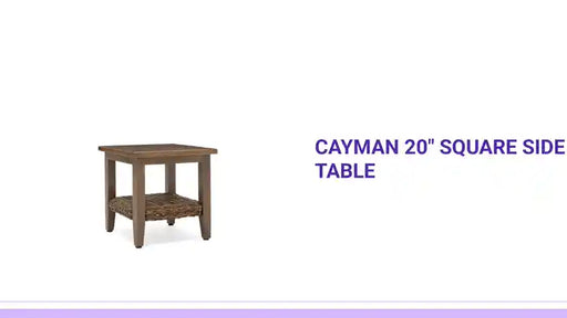 Cayman 20" Square Side Table by@Outfy