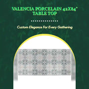 Valencia Porcelain 42x84" Table Top by@Outfy