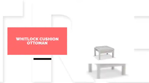 Whitlock Cushion Ottoman by@Outfy