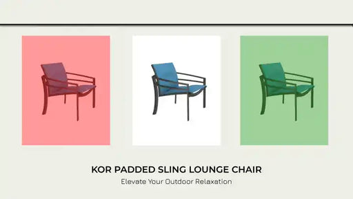 KOR Padded Sling Lounge Chair by@Outfy