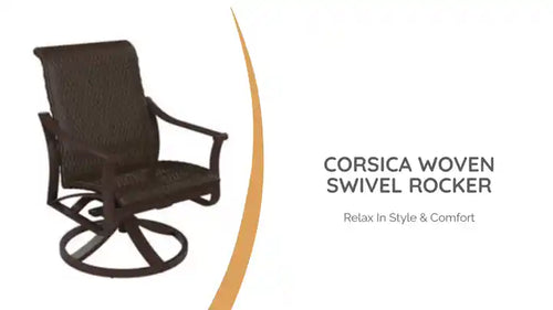 Corsica Woven Swivel Rocker by@Outfy