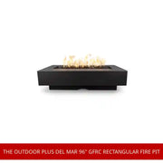 The Outdoor Plus Del Mar 96" GFRC Rectangular Fire Pit by@Outfy