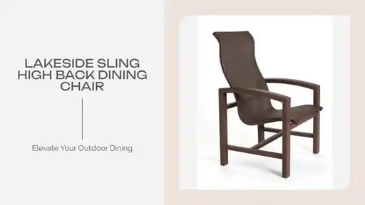 Lakeside Sling High Back Dining Chair by@Outfy