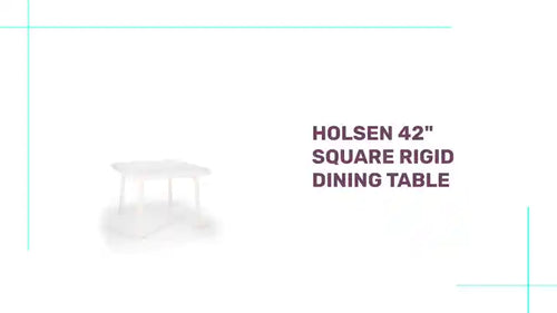 Holsen 42" Square Rigid Dining Table by@Outfy