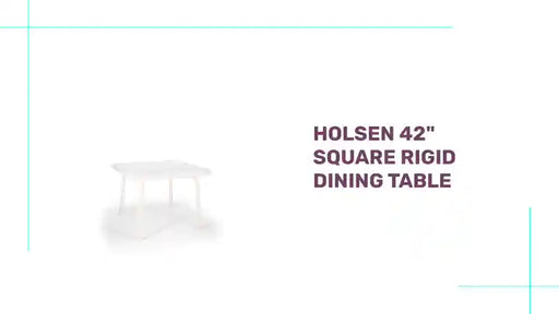 Holsen 42" Square Rigid Dining Table by@Outfy