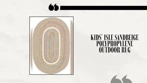 Kids' Isle SandBeige Polypropylene Outdoor Rug by@Outfy