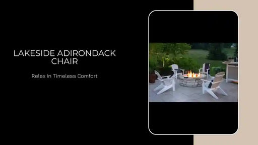 Lakeside Adirondack Chair by@Outfy