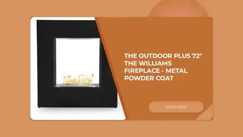 The Outdoor Plus 72" The Williams Fireplace - Metal Powder Coat by@Outfy