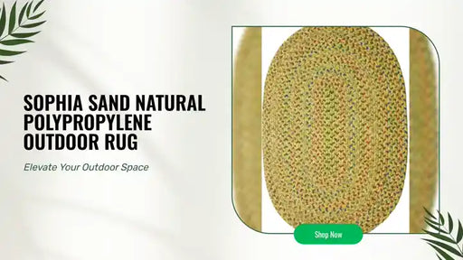 Sophia Sand Natural Polypropylene Outdoor Rug by@Outfy
