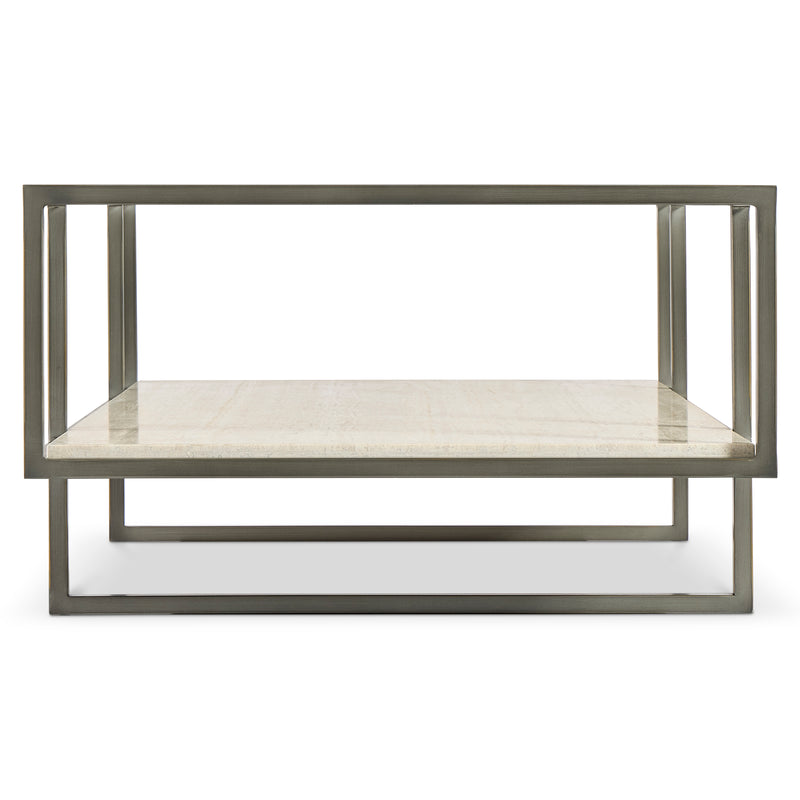 Bernhardt Harlow Metal Rectangular Cocktail Table