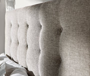 Bernhardt Foundations Upholtered Button Tufted California King Panel Bed