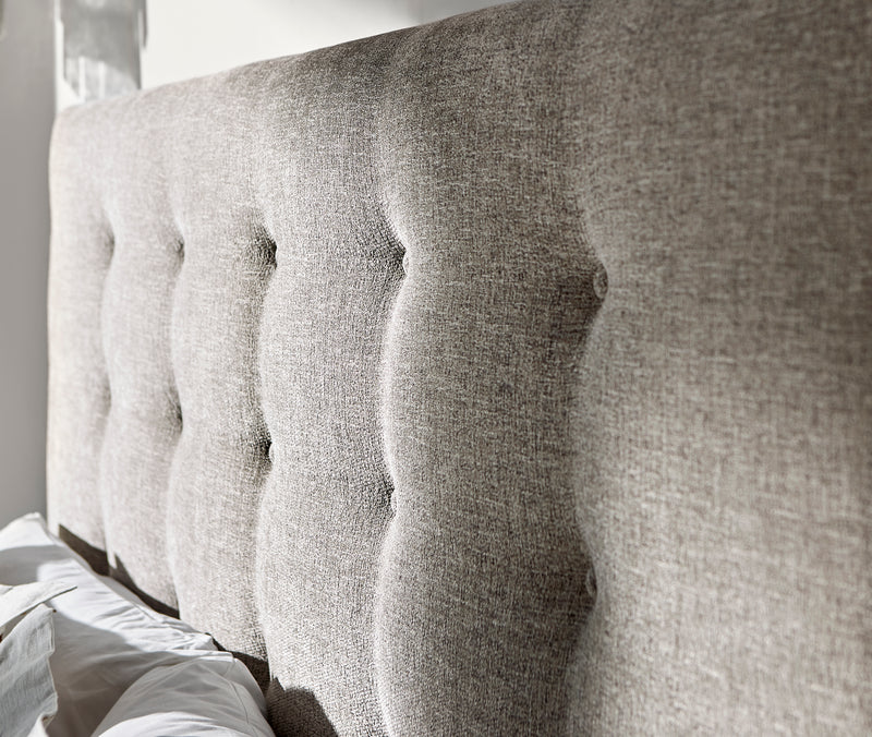 Bernhardt Foundations Upholtered Button Tufted California King Panel Bed