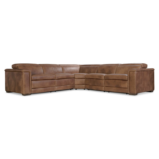 Bernhardt Lioni Leather 3-Piece Power Motion Sectional