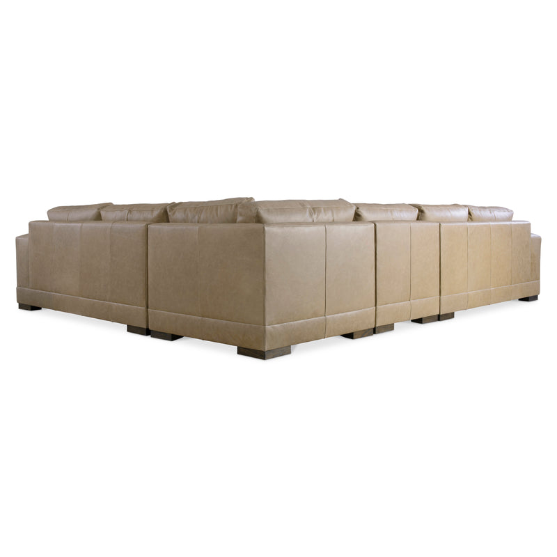 Bernhardt Lars Leather 4-Piece Sectional