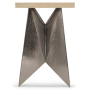 Bernhardt Solaria Console Table with 2 Metal Origami-inspired Bases