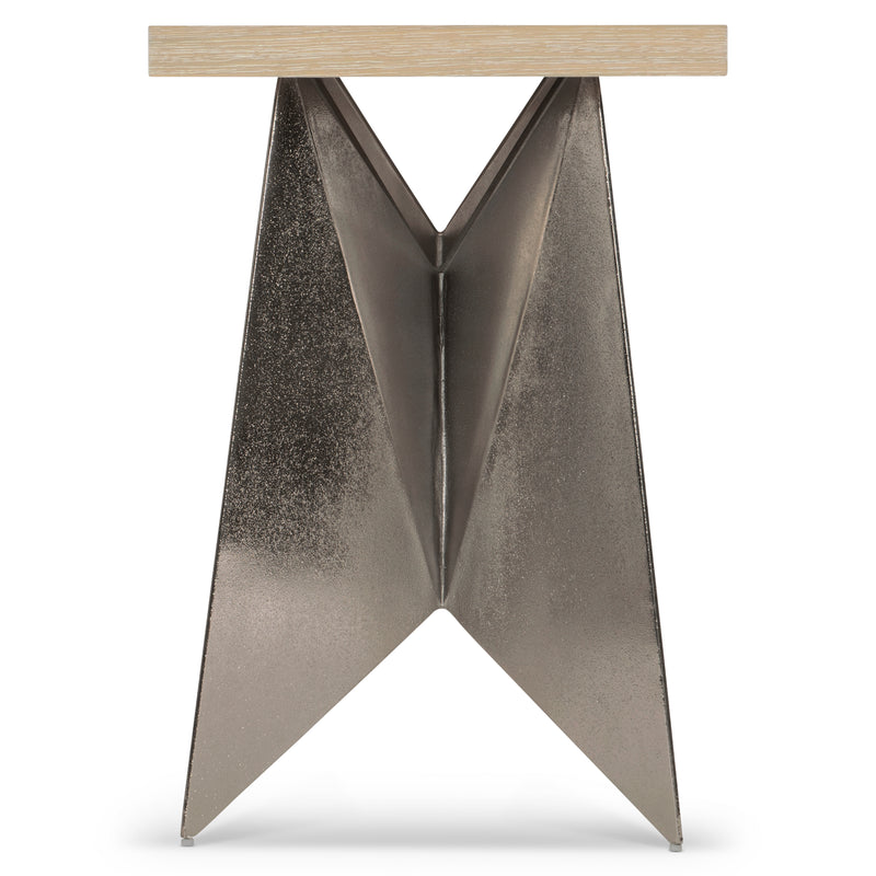 Bernhardt Solaria Console Table with 2 Metal Origami-inspired Bases