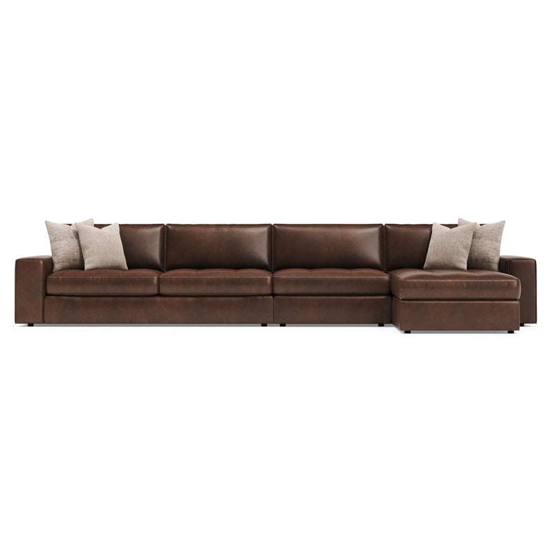 Bernhardt Nest 3-Piece Leather Sectional