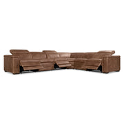 Bernhardt Lioni Leather 4-Piece Power Motion Sectional