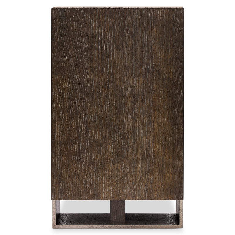 Bernhardt Linea Console Table in Cerused Charcoal Finish