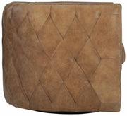 Bernhardt Palazzo Brown Leather Swivel Chair