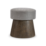 Bernhardt Linea Cerused Charcoal Round Bench