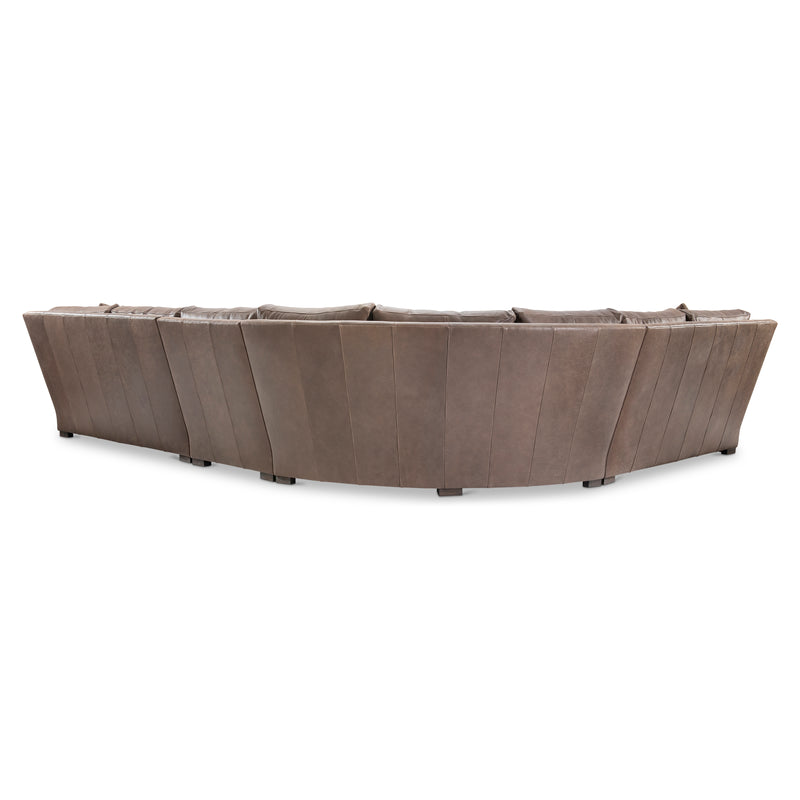 Bernhardt Keirnan 4-Piece Leather Sectional