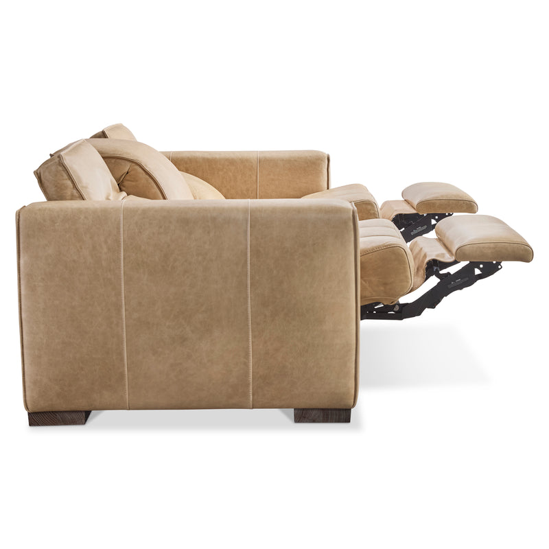 Bernhardt Nest Leather Power Motion Sofa