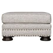 Bernhardt Foster Gray Ottoman