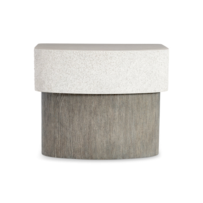 Bernhardt Monolith Faux Stone Nightstand