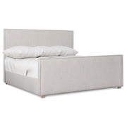 Bernhardt Sawyer Upholstered Panel Bed, Queen - Greige