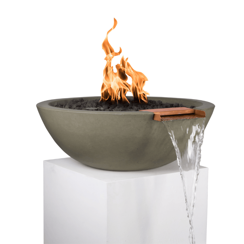 The Outdoor Plus Sedona Fire & Water Bowl – 33" GFRC Concrete